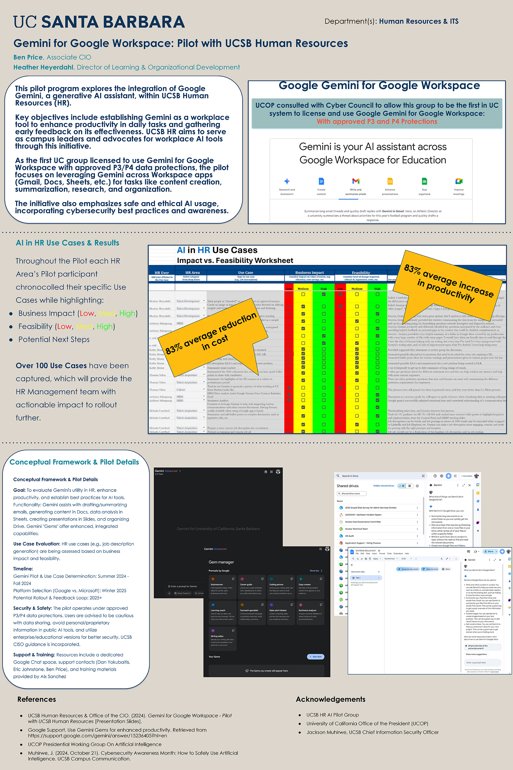 flyer for HR initiative using gemini for google workspace