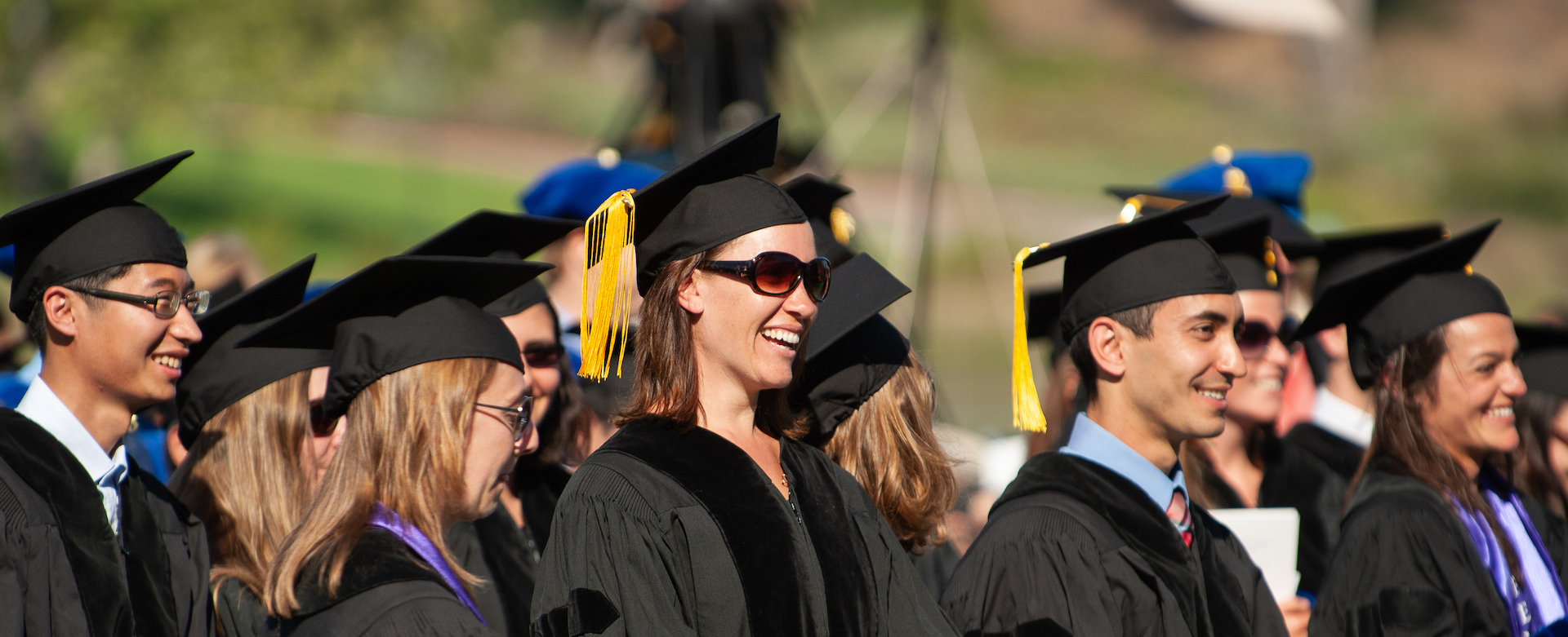 outdoor photo of people at commencement