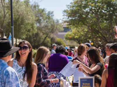 outdoor image of people gathering